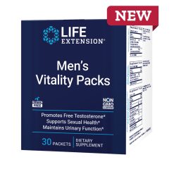 Men's Vitality Packs, 30 packs, from life extension, supports sexual health, testosterone & prostate health
