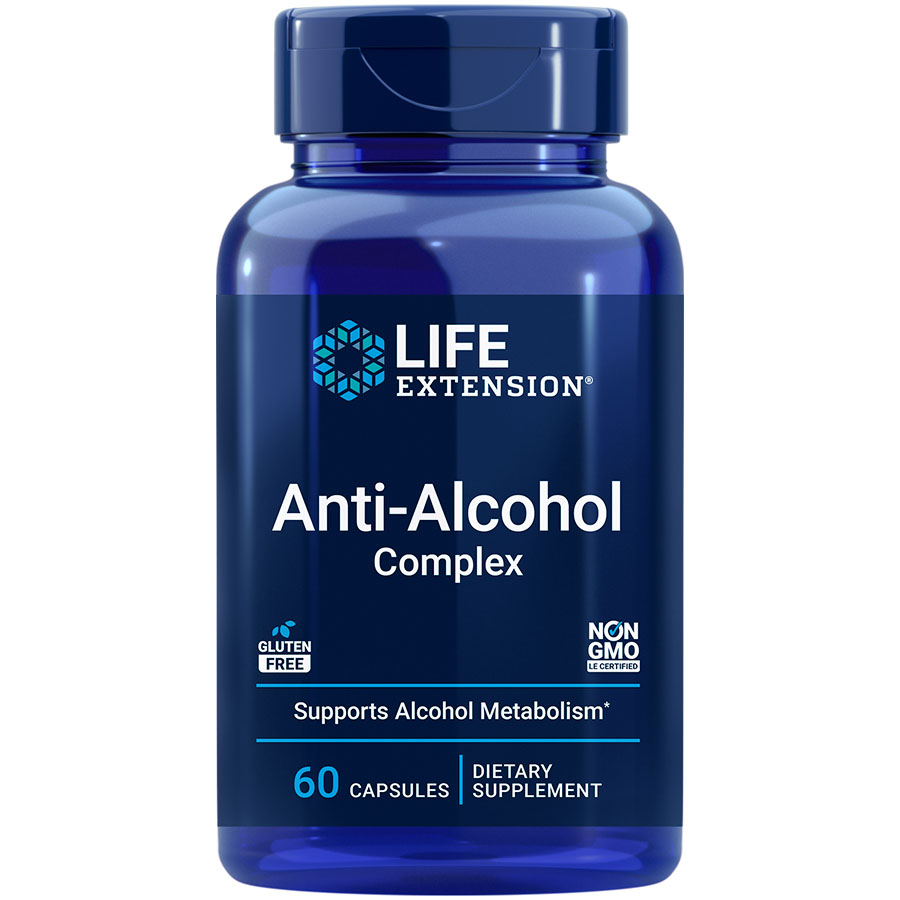 Anti-Alcohol HepatoProtection Complex, 60 capsules, is a powerful liver protection dietary supplement