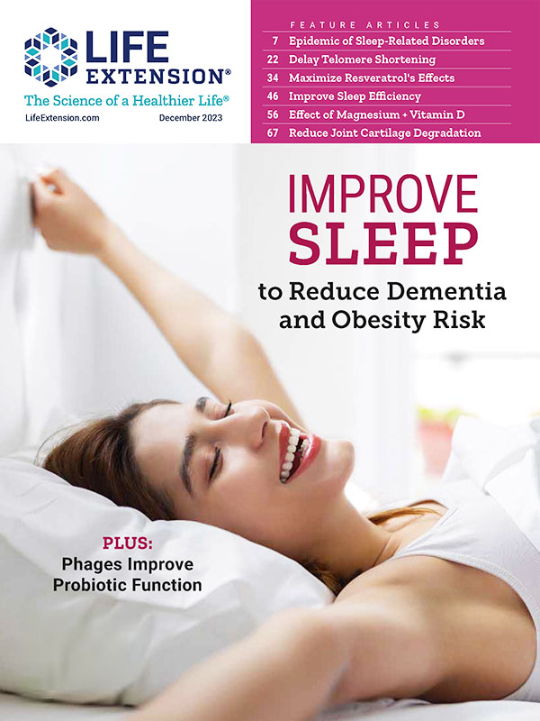 december 2023 edition of life extension health magazine front cover