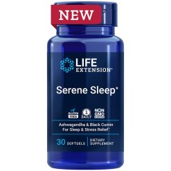 Serene Sleep, 30 softgels, herbal extract of ashwagandha and black cumin